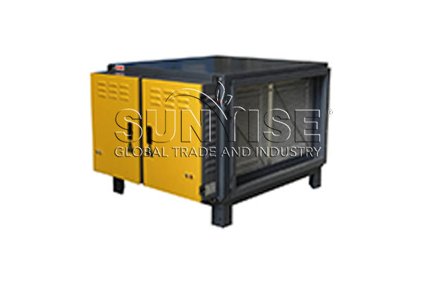 Oil fume purification equipment for automotive battery recycling.
