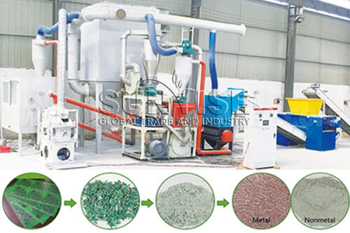 PCB board recycling machines system