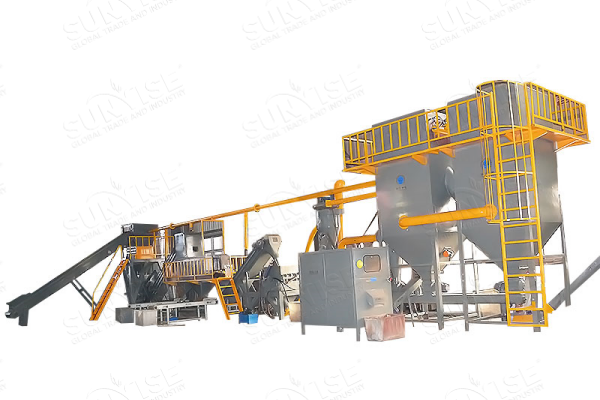 Waste circuit board recycling production line