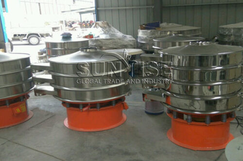 Circular vibrating screens of different specifications